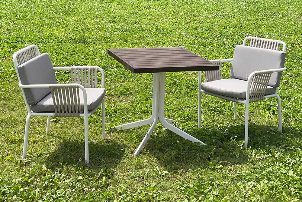 Garden Table 2 Chair with Cushion Set (New)